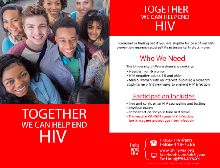 HIV Prevention Studies Flyer